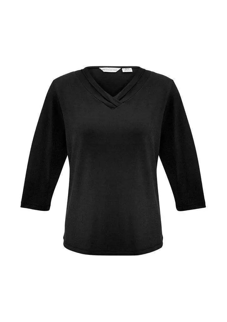 Biz Collection Women’s Lana 3/4 Sleeve Top K819lt Metro Workwear.